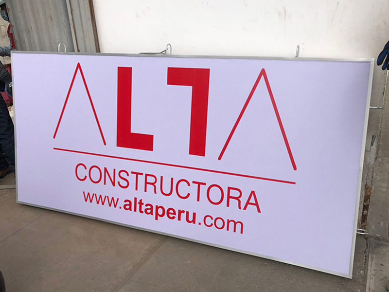 Letreros para Constructora Alta Perú